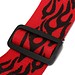 Red Gitarrengurt Mit Black Flames