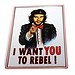 Metall-Plakat: I Want You To Rebel