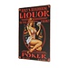 Roadhouse Liquor Poker Lady Dekorplatte