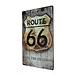 Route 66 Vintage-Metall-Wandplatte
