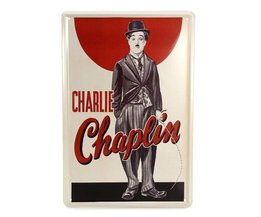 Wanddekoration Metall Charlie Chaplin