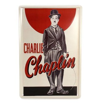 Wanddekoration Metall Charlie Chaplin