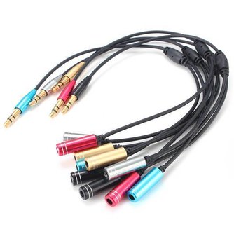 3,5Mm Stereo-Audio-Y-Splitter 1 Stecker Auf 2 Dual Female Kopfhörer-Kabel