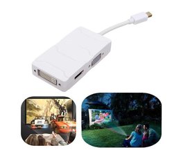 3 In 1 Mini Displayport Auf HDMI VGA-DVI-Konverter