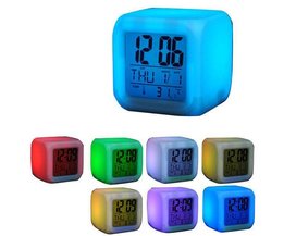 Bunte Digital-LED-Taktgeber Mit Thermometer