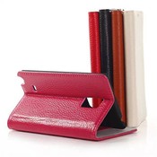 Echtes Leder-Kasten Für Samsung-Anmerkung Rand