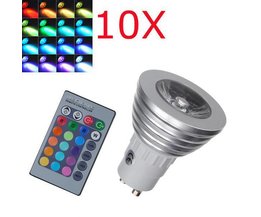 1X GU10 RGB Farbwechsel LED-Birnen