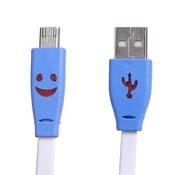 Flache USB-Kabel Mit Licht Und Smiley