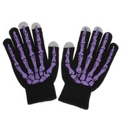 Touchscreen Handschuhe Skeleton Print