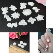 Nail Art Sticker Kaufen Weiße Blumen (60 Stück)