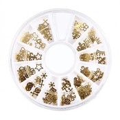 Nail Art Figuren Gold-