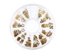 Nail Art Figuren Gold-