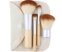 Make-Up Pinsel-Set Mit Bambusgriffe