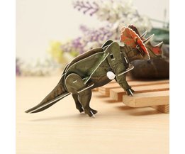 Windup 3D Puzzle Triceratops Dino