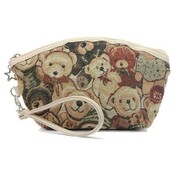 Retro Teddy Make-Up-Tasche