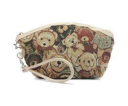 Retro Teddy Make-Up-Tasche