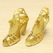 Stück Cool 3D Puzzle Goldenen Schuh Mit Absatz