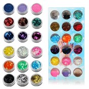 Glitter Nail Art Kit Mit 18 Farben