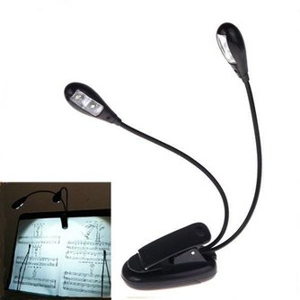 LED Clip Light Mit Zwei Armen Für Notenständer