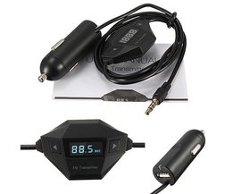 -Radio-Adapter Mit 3.5Mm FM Transmitter Und Ladegerät Für IPhone