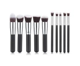 10-Stück-Synthetische Make-Up Pinsel Set