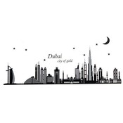 Glow In The Dark Wandtattoo Skyline