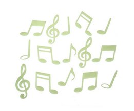 Wandaufkleber Musical Notes Glow In The Dark 15 Stück
