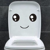 WC-Aufkleber Smiley