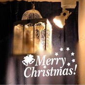 Weihnachtsfenster-Dekoration-Aufkleber Frohe Weihnachten