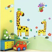 Kinder Wandaufkleber Tiere Giraffe