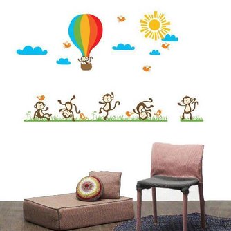 Wandtattoo Monkeys & Airships