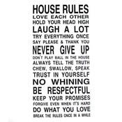 Wandsticker Hausordnung