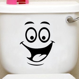 Toilette Mit Funny Face Dekorieren