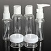 Set Von 6 Wiederaufladbare Leere Transparente Plastik Kosmetische Flaschen Und Gläser