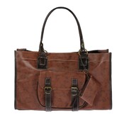 Tufted Brown PU-Leder-Handtasche Tufted Brown PU-Leder-Handtasche