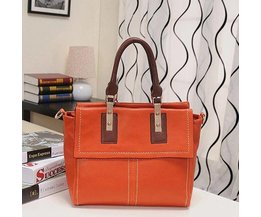 Retro PU-Leder-Handtasche Mit Schultergurt Retro PU-Leder-Handtasche Mit Schultergurt