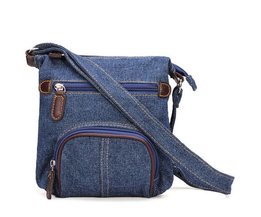 Schultertasche Denim