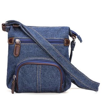 Schultertasche Denim