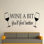 Wandaufkleber Wein