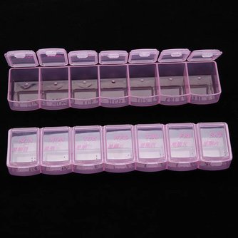 Plastikmedizin-Box 2 Stück