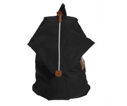 Schwarz Canvas Rucksack