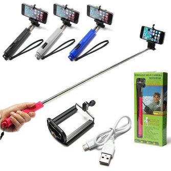 Selfie-Stick Mit Bluetooth Für Smartphones