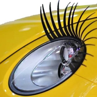 Wimpern Für Auto-Scheinwerfer 3D White 2 Stück