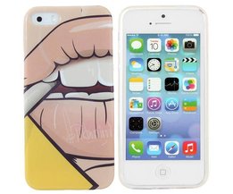 Case Für IPhone 5 & 5S Mit Cartoon-Lippenentwurf