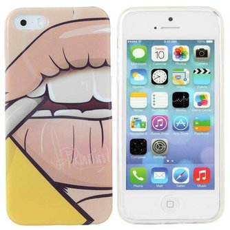 Case Für IPhone 5 & 5S Mit Cartoon-Lippenentwurf