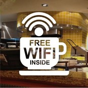 Free Wifi Innen-Aufkleber Für Das Fenster
