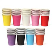 10 Bunte Pappe Cups Für Einen Geburtstag