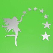Wand-Aufkleber-Elf Mit Sternen