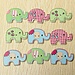100 Netter Elefant Buttons