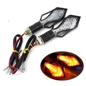 LED Blinker Motorrad Blau / Lila